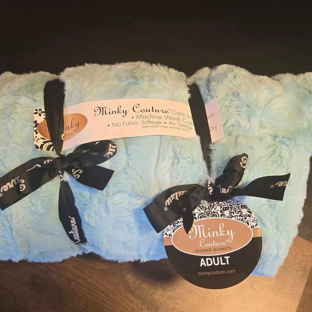 Minky Couture Designer Blanket - Blue